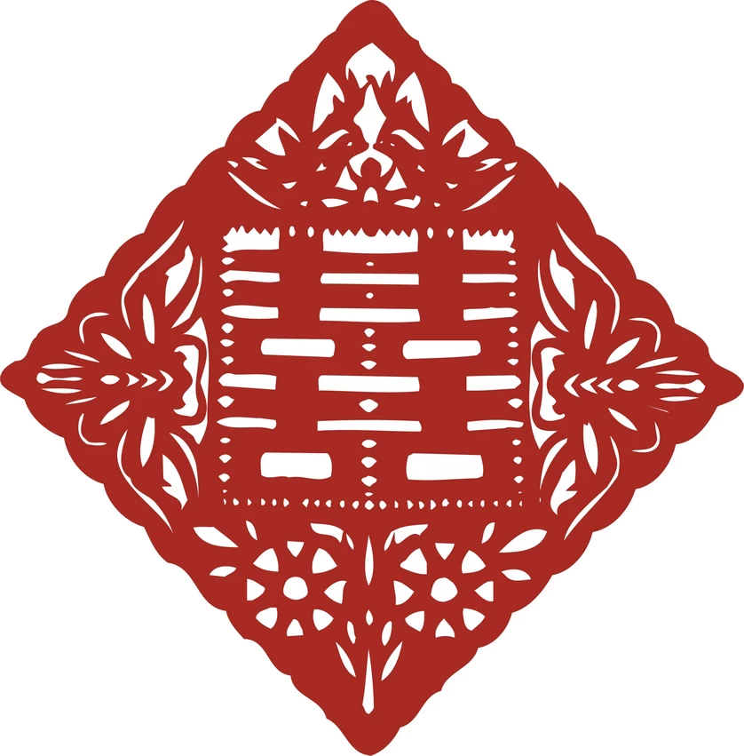 中国风中式传统喜庆民俗人物动物窗花剪纸插画边框AI矢量PNG素材【2773】